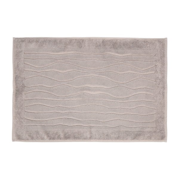 Hnědý ručník z bavlny Wave, 50 x 80 cm