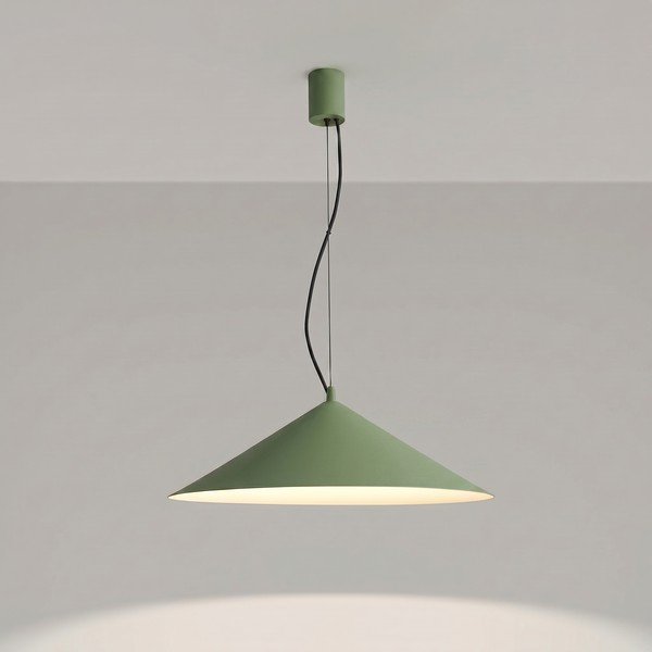 Khaki värvi metallist LED-ripplamp ø 50 cm FINT - Thoro-image-2