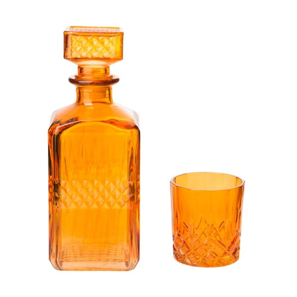 Dekantér s 6 skleničkami Orange, 850 ml