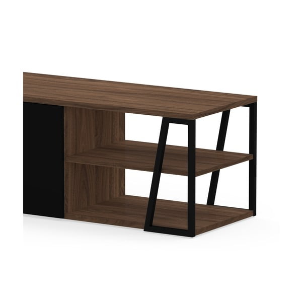 Must TV-laud pähklipuust 190x45 cm Albi - TemaHome-image-4