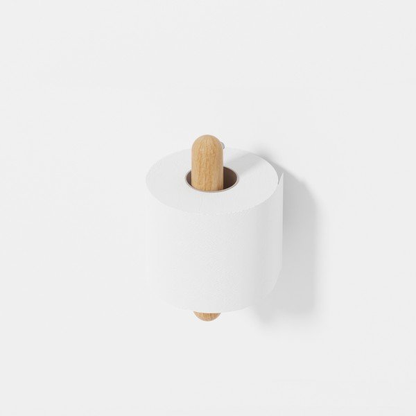 Tammepuust seinale paigaldatav WC-paberi hoidja Yoku - Wireworks-image-3