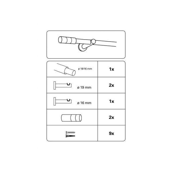 Metallist pikendatav kardinapuu 120 - 210 cm Elba - Gardinia-image-4