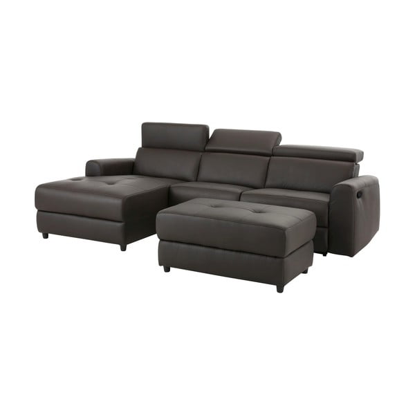 Tumepruun kunstnahast nurgadiivan (vasakpoolne nurk) Capena - Støraa-image-4