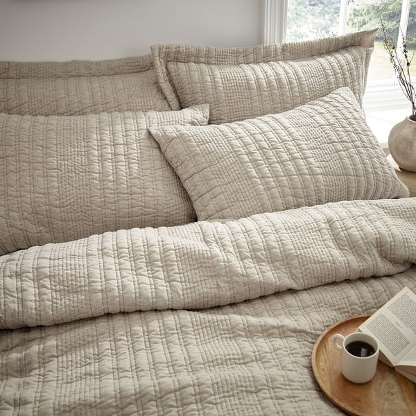 Beež voodipesu kaheinimesevoodile 200x200 cm Tamba - Pineapple Elephant-image-1