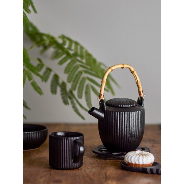 Must kivikeraamikast teekann 850 ml Neri - Bloomingville-image-1