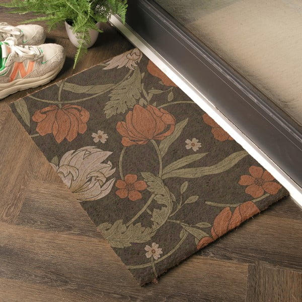 Kookoskiududest uksematt 40x60 cm William Morris Rose - Artsy Doormats-image-1