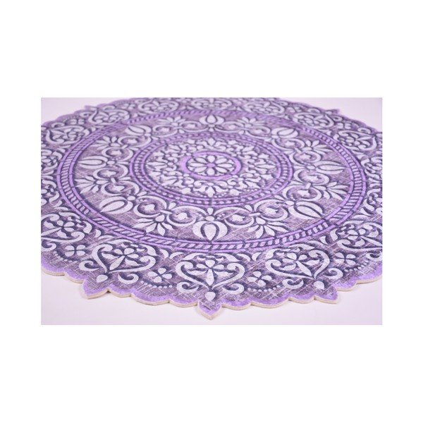 Vaip Kaliro, ⌀ 80 cm Mor - Vitaus-image-2