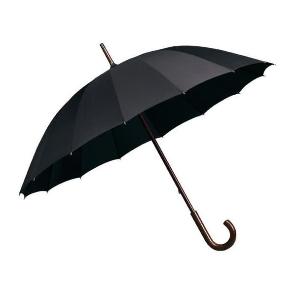 Černý holový deštník Ambiance Elegance, ⌀ 102 cm