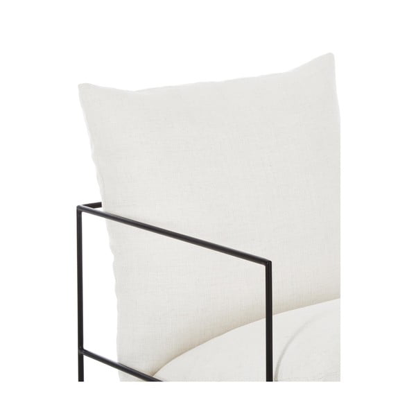 Valge metallraamiga tugitool Wayne - Westwing Collection-image-4