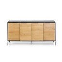 Must ja pruun kapp SAVOI, 165 x 80 cm Savoi - Kave Home