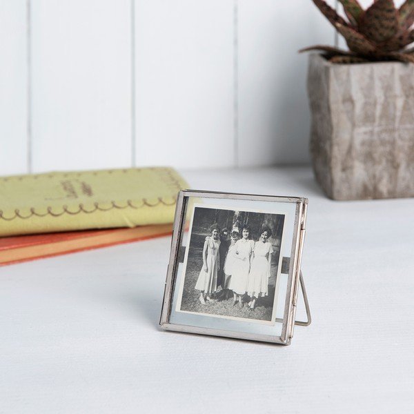 Stříbrný rámeček na fotografii Rex London Brass, 8 x 8 cm-image-1