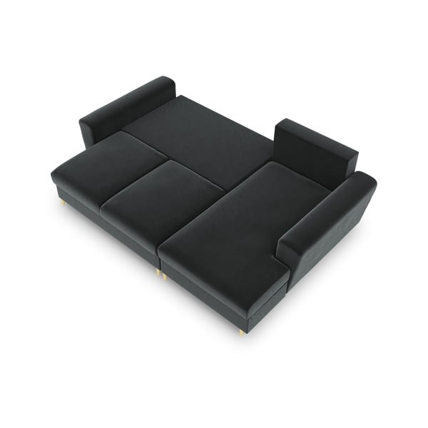 Tumehall sametist panipaigaga nurgadiivanvoodi (parem nurk) Kyoto - Cosmopolitan Design-image-2