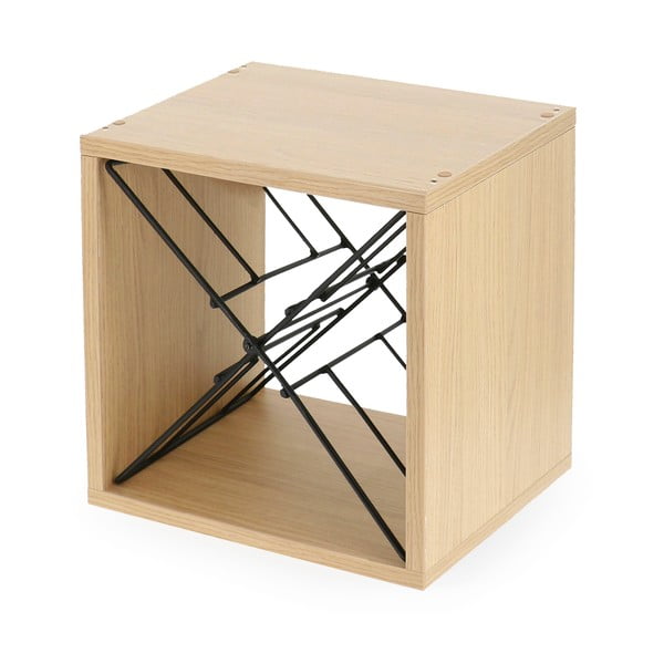 Naturaalset värvi pöögi dekoratsiooniga veinihoidik 12 pudelile - Compactor-image-1