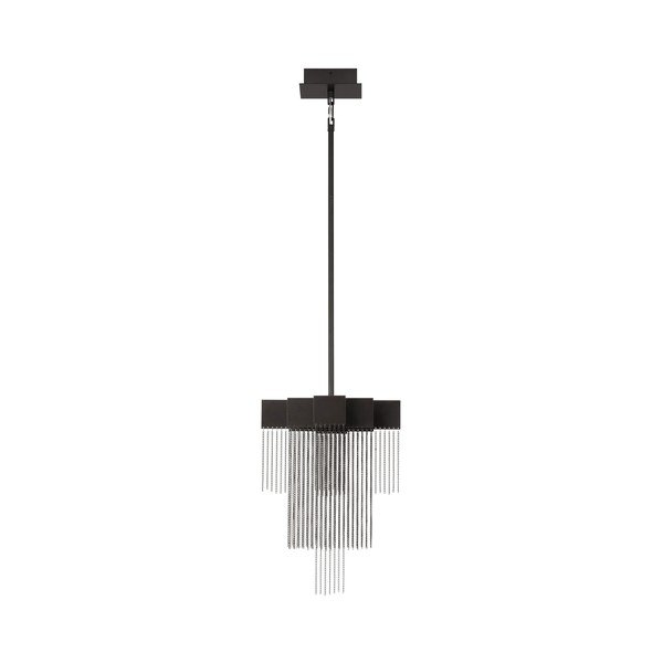 Mattmust terasest hämardatav LED-rippvalgusti Revια - Nova Luce