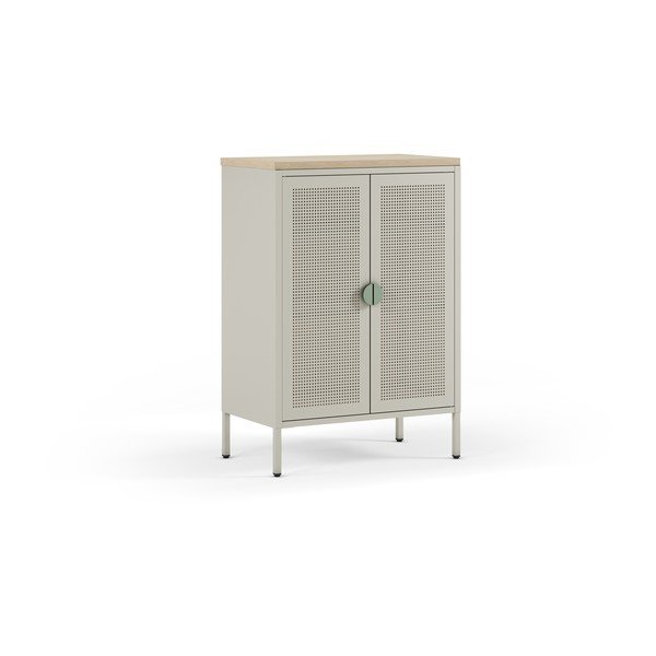 Kreemikas/naturaalne metallkapp 70x100x40 cm Sayla - Marckeric