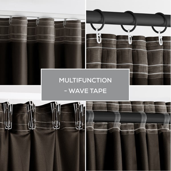 Pruun sametist pimendav kardin 140x270 cm - Restilo-image-4