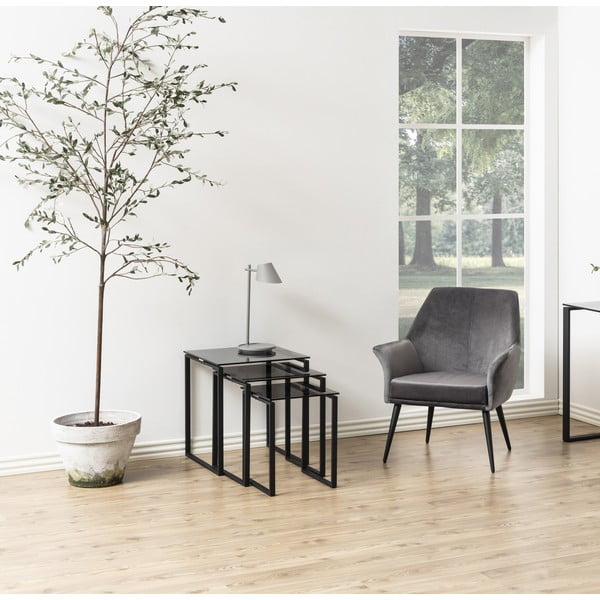 Mustad kohvilaudade komplekt 3 Katrine - Actona-image-2