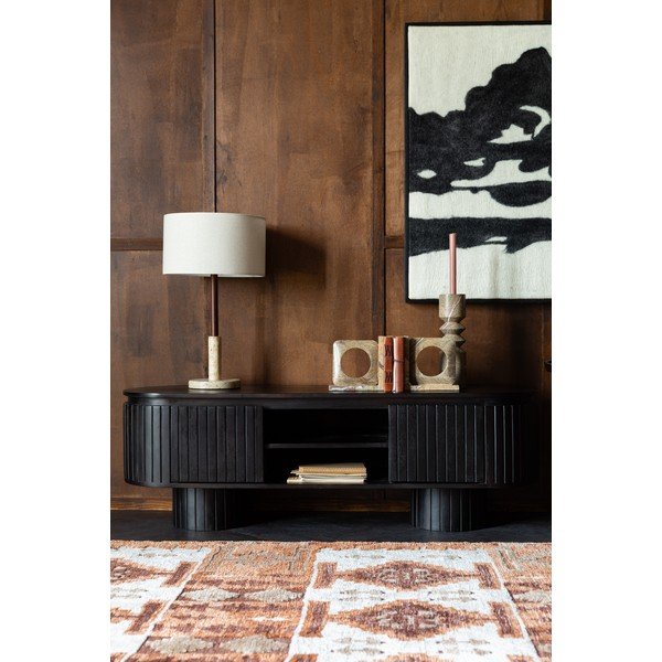 Tumepruun mangopuidust TV-alus 140x45x40 cm Kenji - Dutchbone-image-1