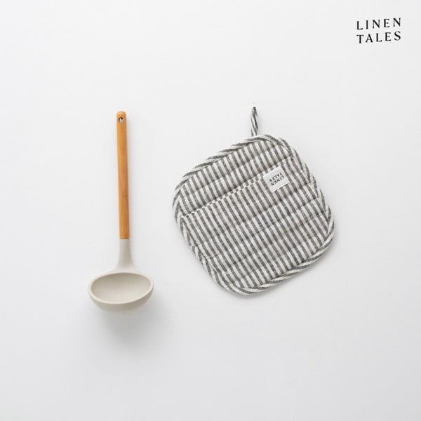 Linane pajalapp Thin Black Stripes - Linen Tales