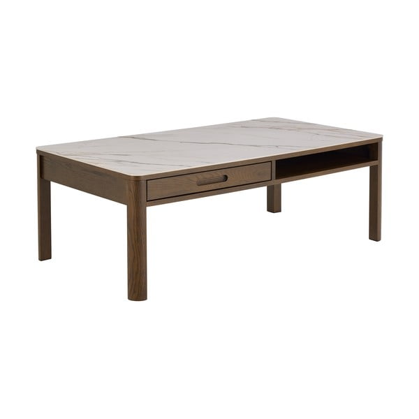 Beež/tumepruun diivanilaud keraamilise pealispinnaga 70x130 cm Southampton - Actona