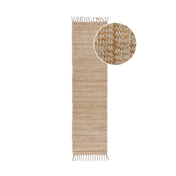 Naturaalset värvi vaipkate 60x230 cm Levi - Flair Rugs