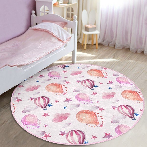 Roosa laste vaip ø 120 cm Comfort - Mila Home-image-1