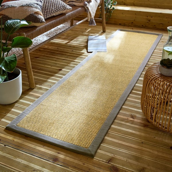 Hall-helepruun sise- ja välisvaip 60x230 cm Sisal Look - Flair Rugs-image-1