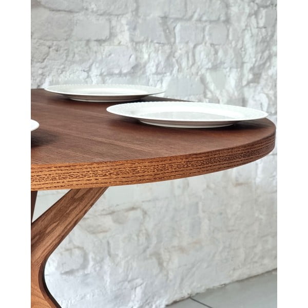 Söögilaud, tamme imitatsiooniga, 90 × 90 cm Jubi – Ragaba-image-4