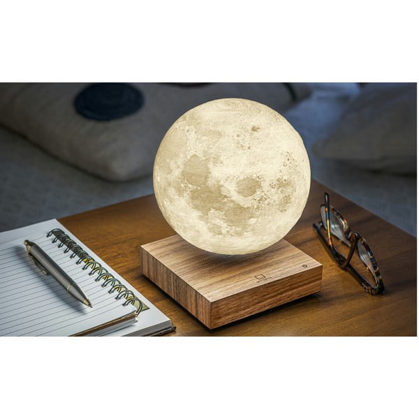 Pruun LED laualamp (kõrgus 14 cm) Moon – Gingko-image-3