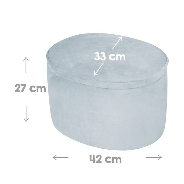 Helesinine sametist laste tumba Lil Sofa - Roba-image-3