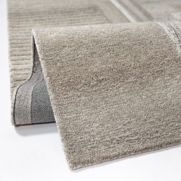 Hallikasbeež käsitsi kootud villane vaip 160x230 cm Lira - Flair Rugs-image-3