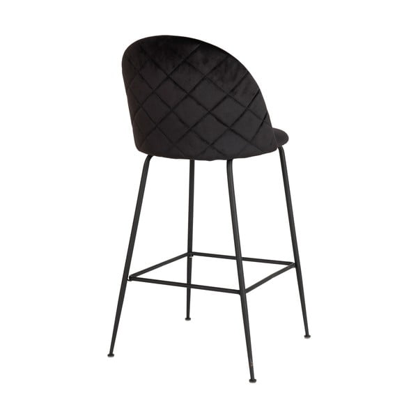 Mustad sametist baaritoolid 2tk komplektis 108 cm Lausanne - House Nordic-image-3