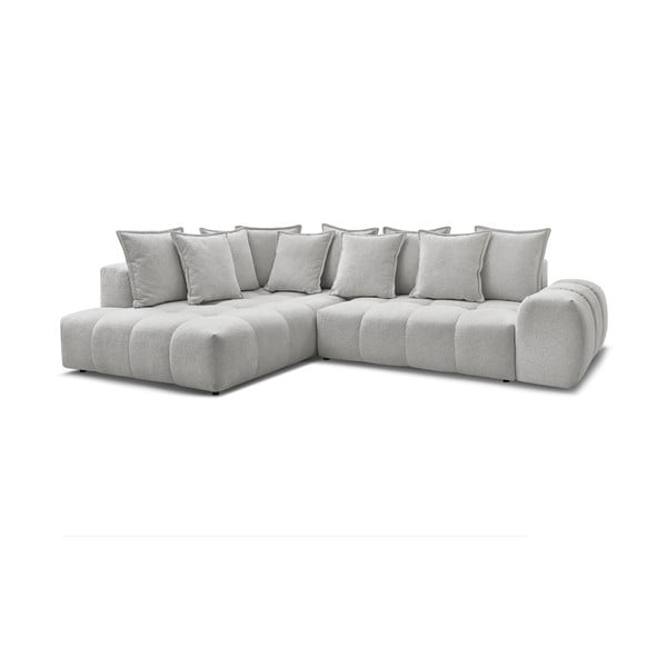 Helehall šenilldiivanvoodi/panipaigaga nurgadiivan (vasak nurk/L-kujuline) Everest - Bobochic Paris-image-3