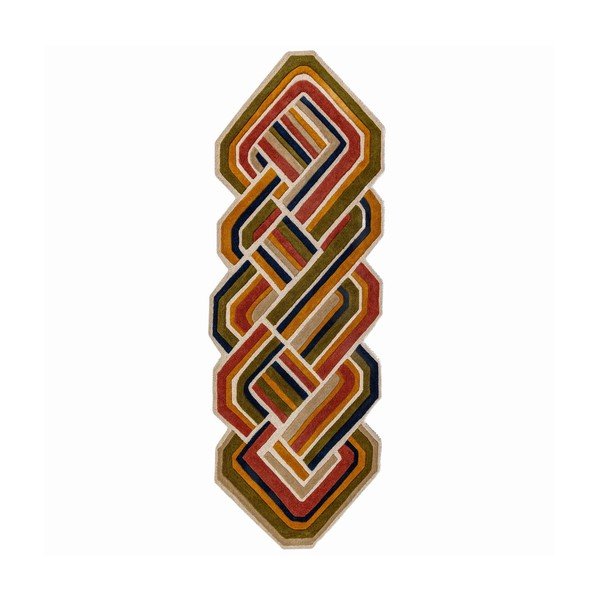 Käsitsi kootud villane vaip 80x300 cm Lattice Shaped - Flair Rugs