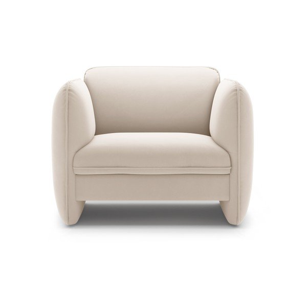 Kreemikas sametist tugitool Georgia - Micadoni-image-2