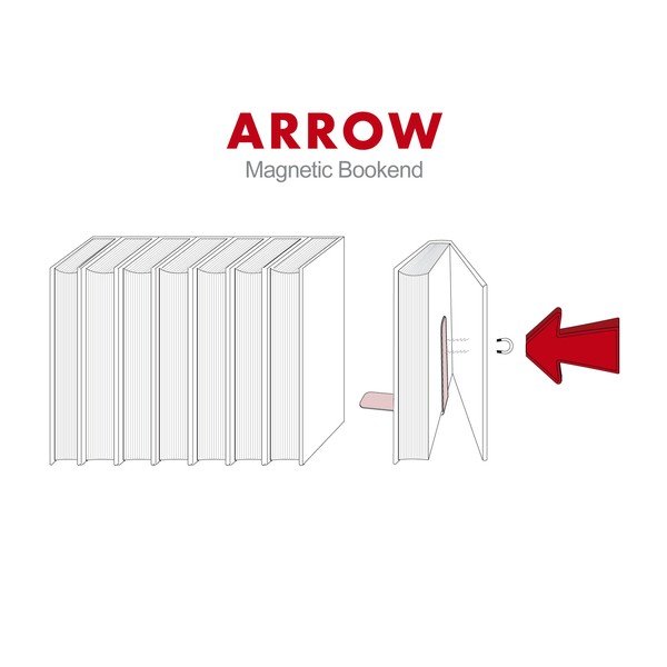 Knižní zarážky, Arrow Bookends (2ks)-image-2