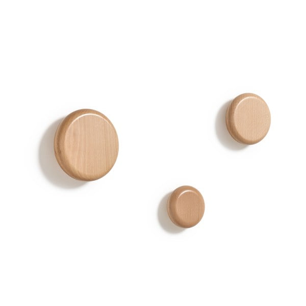 Seinale kinnitatavad puidust konksud 3 tk komplektis Nadue - Kave Home