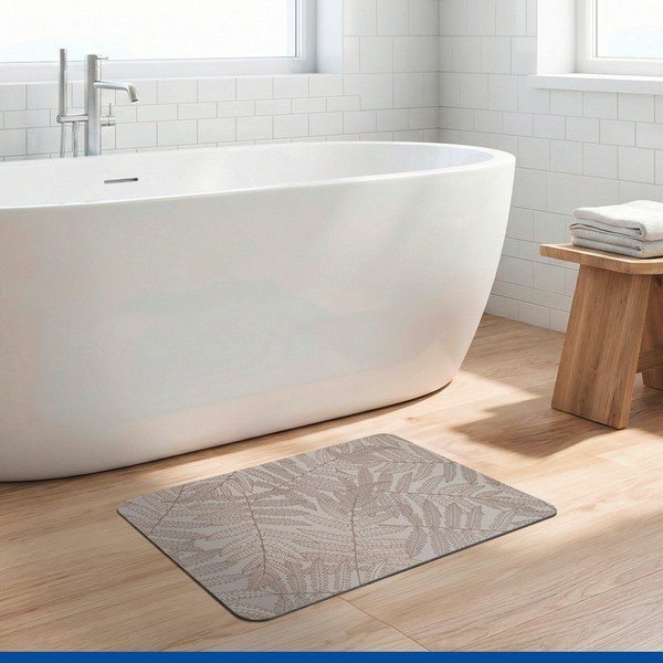 Helepruun diatomiitmullast vannimatt 39x60 cm Dafni - Wenko-image-2