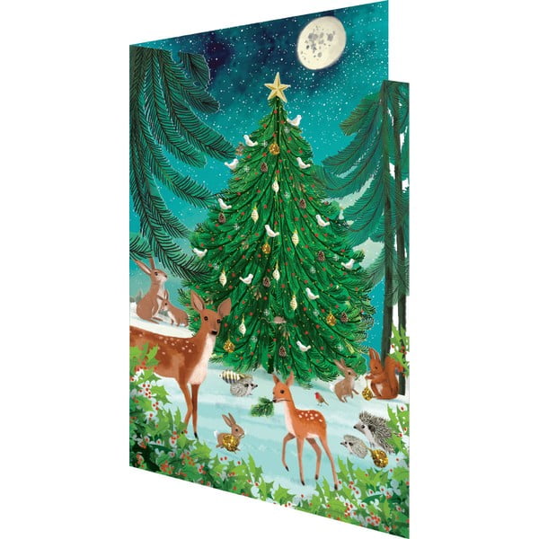 Jõulukaardid 5tk komplektis Heart of the Forest - Roger la Borde
