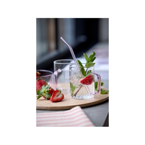 Klaasist kõrred 4tk komplektis koos puhastusharjaga - Lyngby Glas-image-1