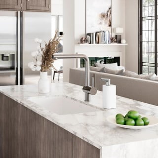 Valge terasest seebidosaator 295 ml Pulse - simplehuman