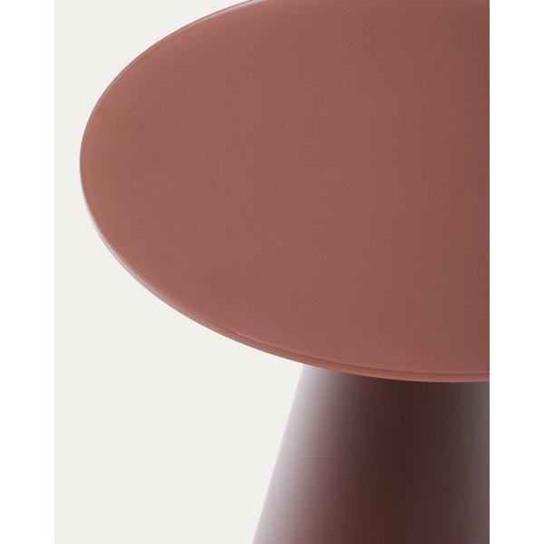 Ümmargune abilaud klaasist pealispinnaga ø 50 cm Wilshire - Kave Home-image-3