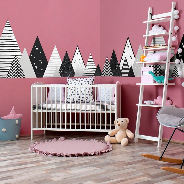 Laste seinakleebis Skandinaavia hiiglaslikud mäed Chica, 180 x 45 cm - Ambiance-image-3