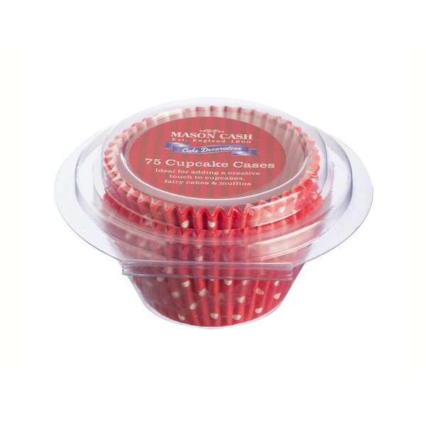 Sada 75 formiček na cupcakes Polka, červená-image-1