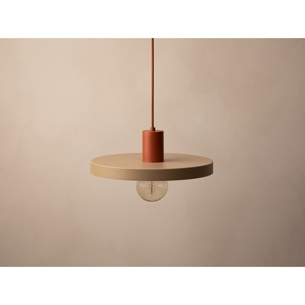 Metallist ripplamp telliskivi värvi, ø 30 cm Ori - Micadoni-image-3