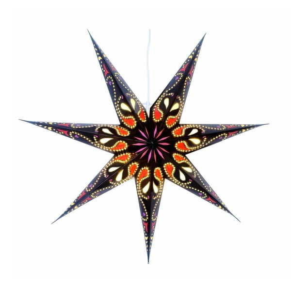 Závěsná svítící hvězda Siri Black, 70 cm