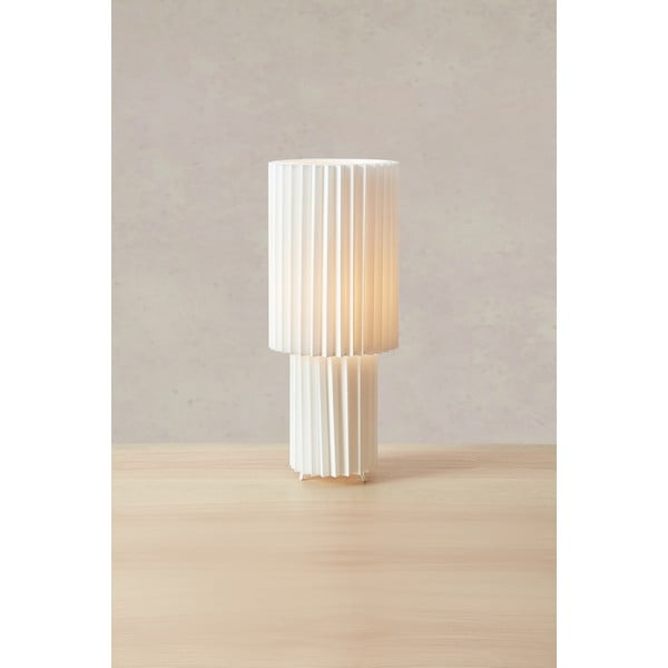 Valge lauavalgusti tekstiilist varjuga (kõrgus 45 cm) Catis - Markslöjd-image-3