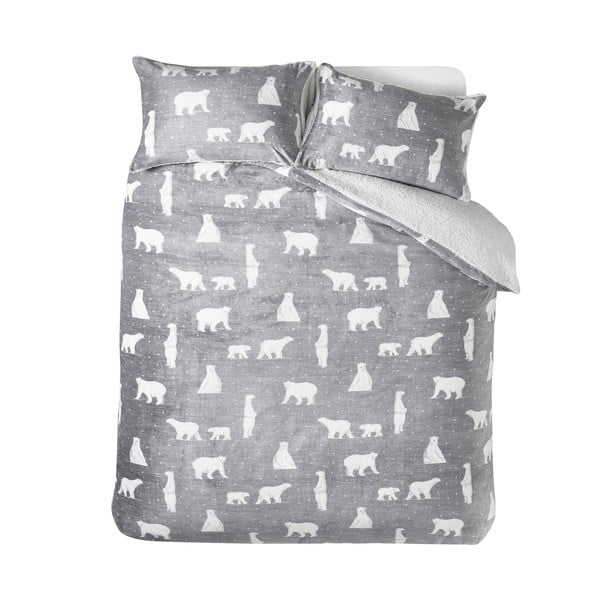 Hall lambavillast voodipesu kaheinimesevoodile 200x200 cm Cosy Polar Bear - Catherine Lansfield