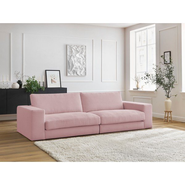 Roosa velvetist diivan 274 cm Leonard - Bobochic Paris-image-1