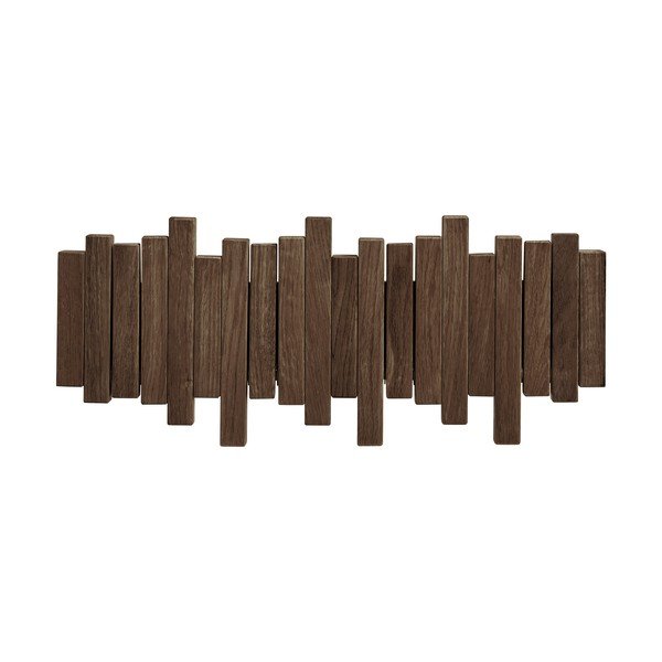 Tumepruun tammepuidust seinariiul 40 cm Caltra - House Nordic-image-4